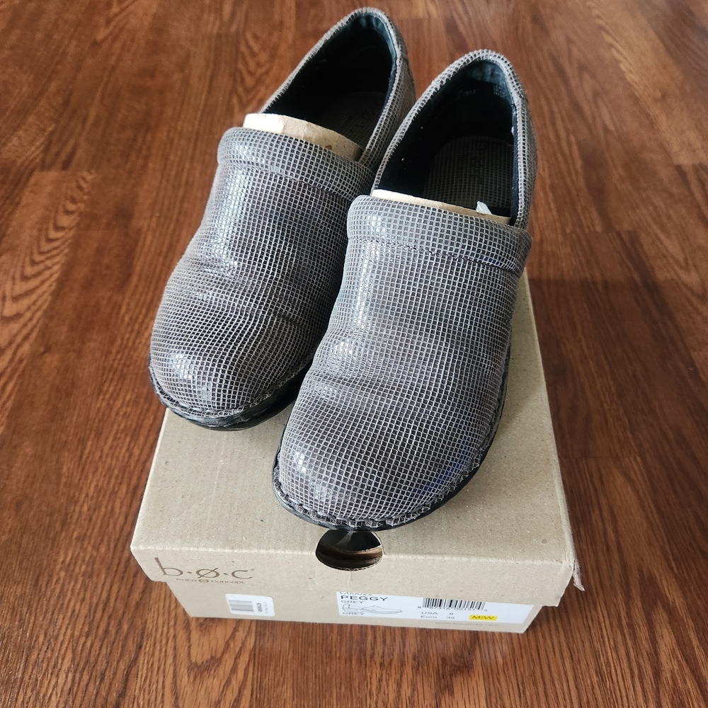 Born Gray Textured Slip-On Shoes